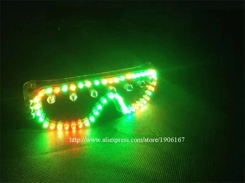 Colorful led luminous party glasses11