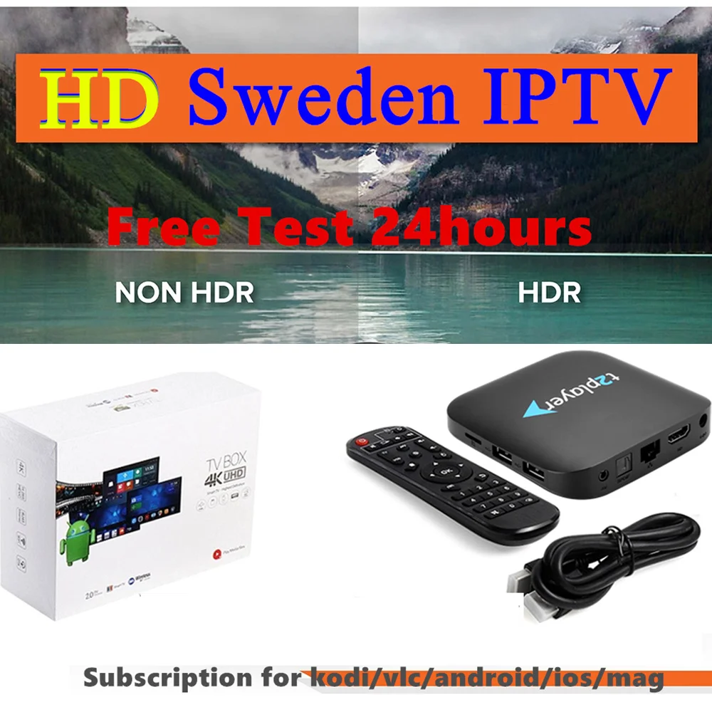 

Sweden IPTV Box t2player 2+16 Full HD World Norway Denmark Finland Europe UK US Canada 35000+ VOD Live Subscription
