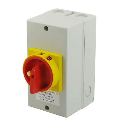 

Latching AC 690V 32A 11KW 2 Position Cam Combination Changeover Switch w Shell