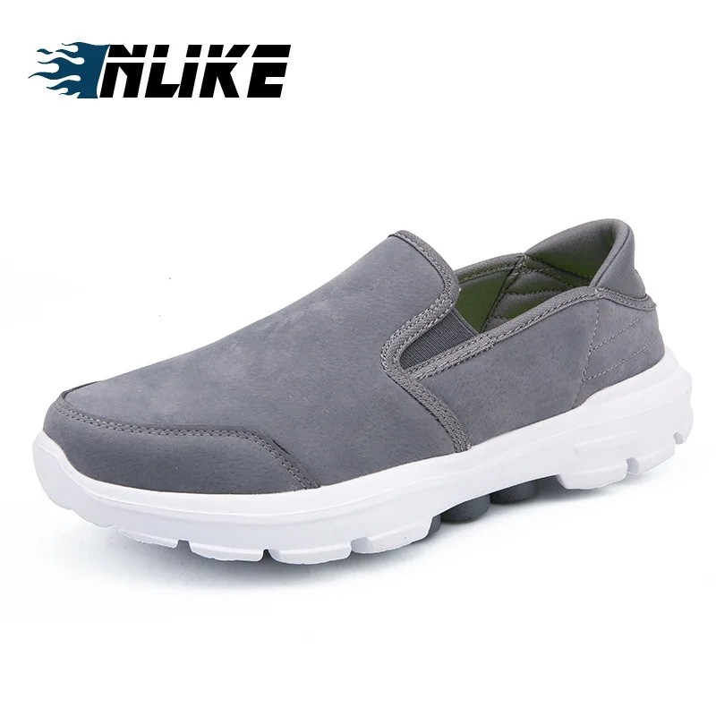 Hommes Inlike Homme En bleu Chics Loisirs Chaussures Pour Mode Cuir Plates Légères Noir De gris Respirant j3AR4L5q
