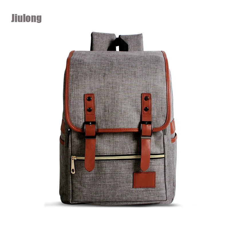 

JIULONG Men's 15 inch laptop backpack computer school backpacks for teens leisure teenage boys travel bags