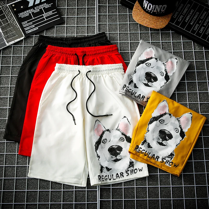 

Summer Men's Beach Shorts Large Size Printing Men's Shorts Quick Dry Elastic Waist Men's Beach Shorts