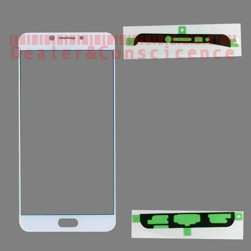

50PCS DHL Free For Samsung Galaxy C7 Pro C7010 C7018 Front Glass Lens 5.7" Touch Screen Outer Panel+Sticker