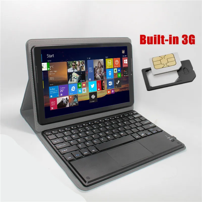 

3G Compatible 10.1inch IPS Tablet PC Intel Z3735F Windows 8.1 Quad Core 1/16GB 1028*800 HDMI Wifi+bluetooth keyboard case