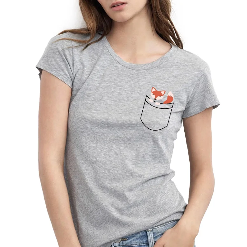 جيب الثعلب T قميص الكورية نمط المطبوعة النساء مضحك قمم قصيرة الأكمام س الرقبة كوع تي أنثى القطن فام قميص جذاب جيب الثعلب T قميص الكورية نمط المطبوعة النساء مضحك قمم قصيرة الأكمام س الرقبة كوع تي أنثى القطن فام قميص جذاب