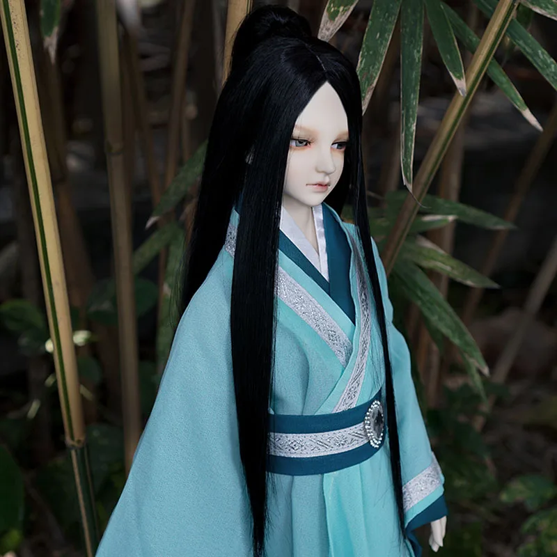 Бесплатная доставка 1/3 1/4 1/6 Bjd SD парик для куклы высокотемпературный черный с