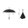 2022 Folding Long Shank Double Layer Inverted Umbrella Windproof Reverse C-Hook male golf umbrella reverse Umbrellas For Car ► Photo 2/6