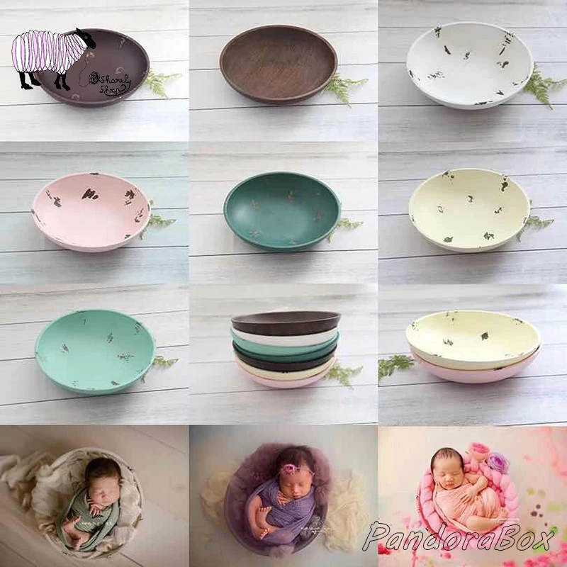 Bol En Bois Pour Photographie De Nouveau Ne Accessoire De Seance Photo Pour Bebe Studio De Pose Panier Aliexpress Mere Et Enfant