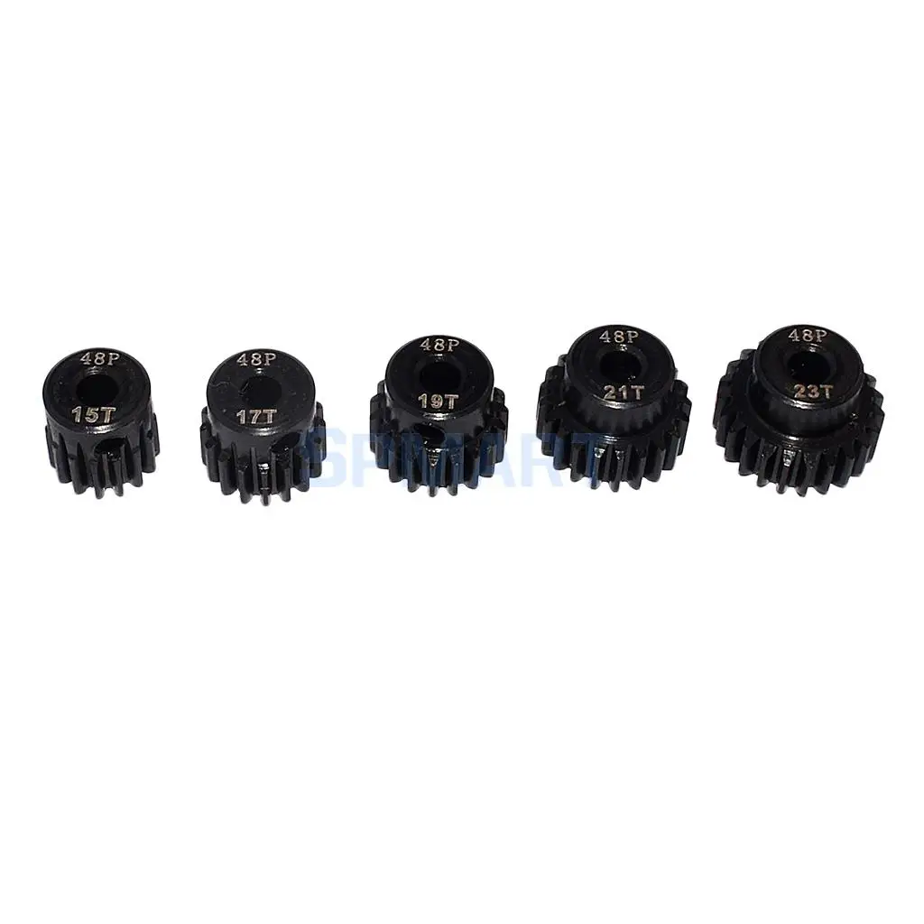 48DP 15T-23T Pinion 3.175mm Motor Gear Set for 1/10 RC Car DIY Accessories
