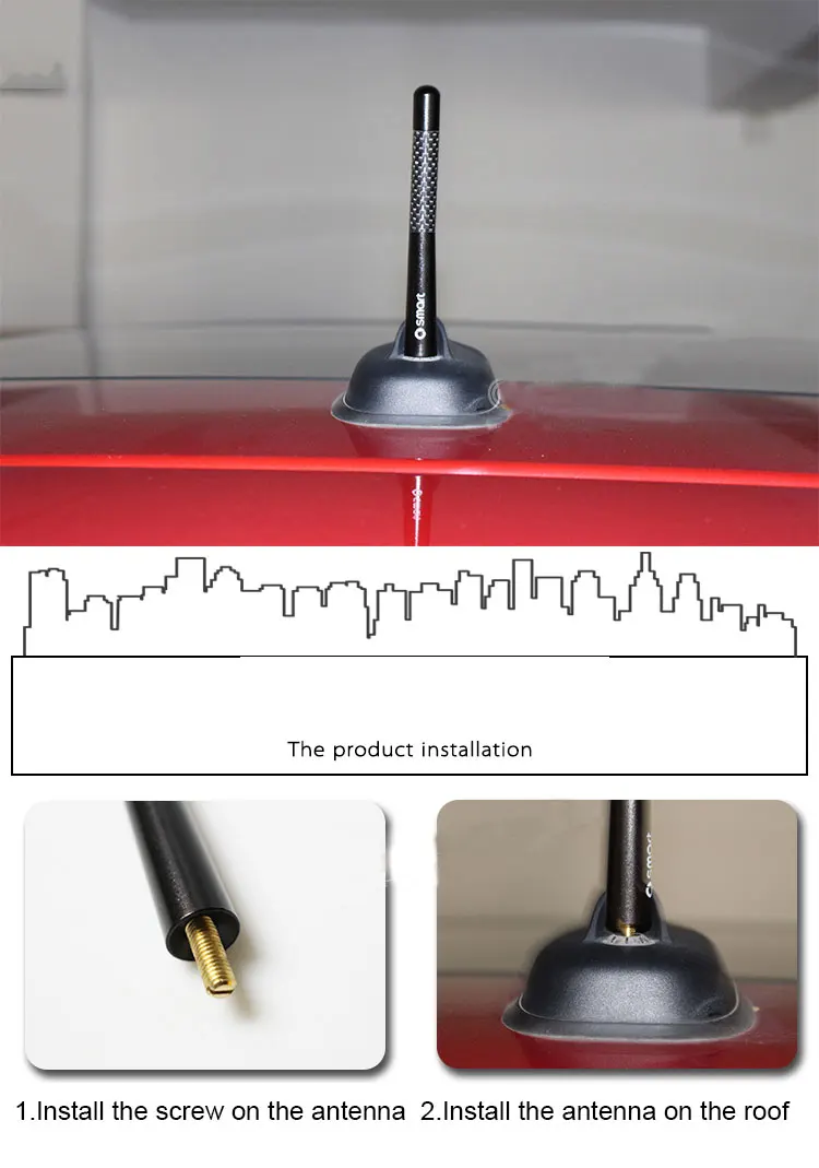 4,7 дюймов 12 см Смарт 453 Forfour 451 fortwo короткая из углеродного волокна радио антенна сигнал автомобиля-Стайлинг логотип автомобиля авто аксессуары