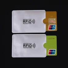 

10Pcs Portable Anti Rfid Card Holder Anti-magnetic Phone Pocket Rfid Protector Credit Bank Card Holder Aluminium Pasjes Houder