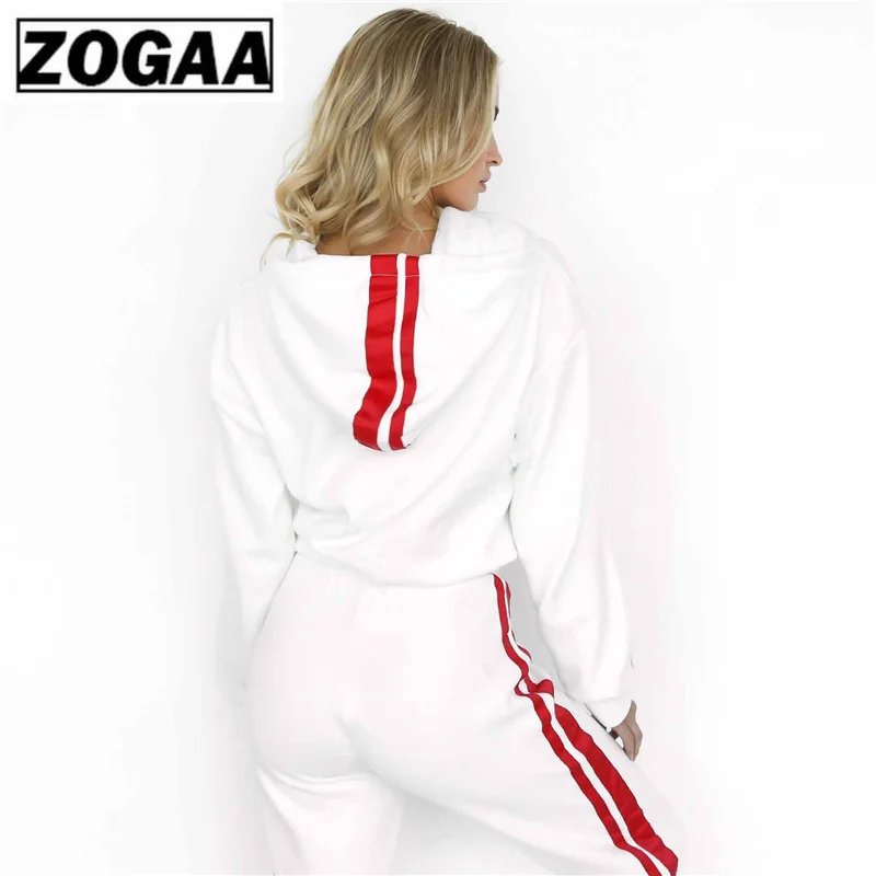 ZOGAA женский спортивный костюм комплект из двух предметов повседневная