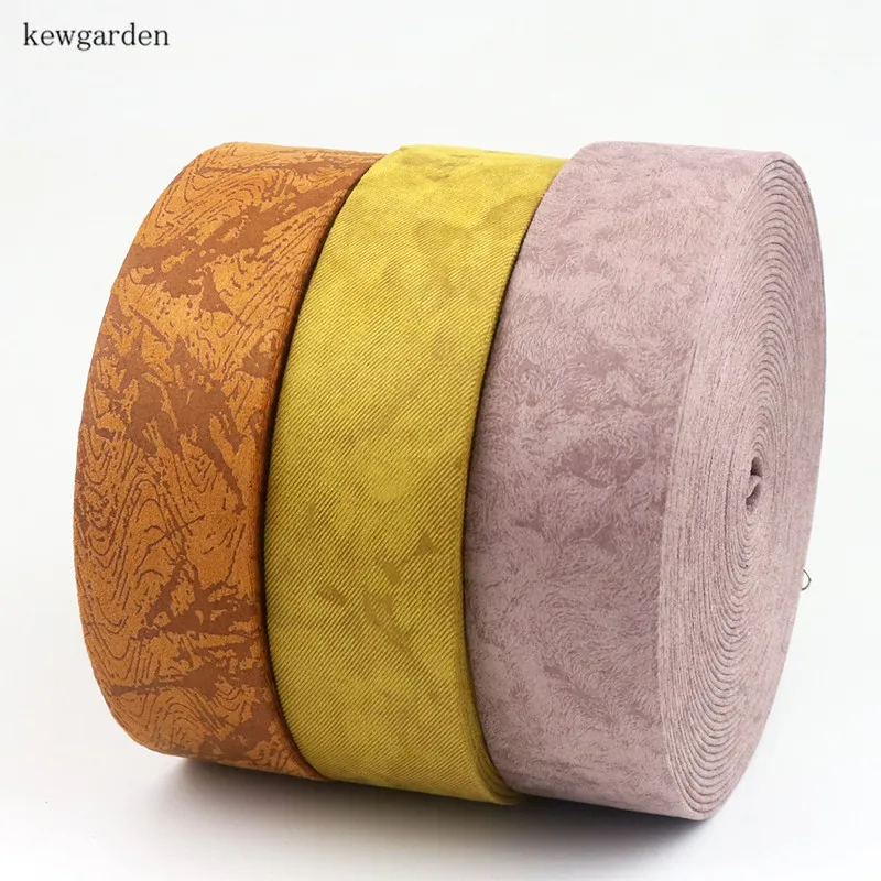 Kewgarden " 1" 5/" многослойная ткань замшевые ленты вручную изготовленная лента DIY бант атласные Ленточные аксессуары для одежды 4 м/лот