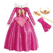 YOFEEL Aurora Dress Up Costumes for Girl Long Sleeve Sleeping Beauty Princess Costume Kids Christmas Party Birthday Fancy Dress YOFEEL Aurora Dress Up Costumes for Girl Long Sleeve Sleeping Beauty Princess Costume Kids Christmas Party Birthday Fancy Dress