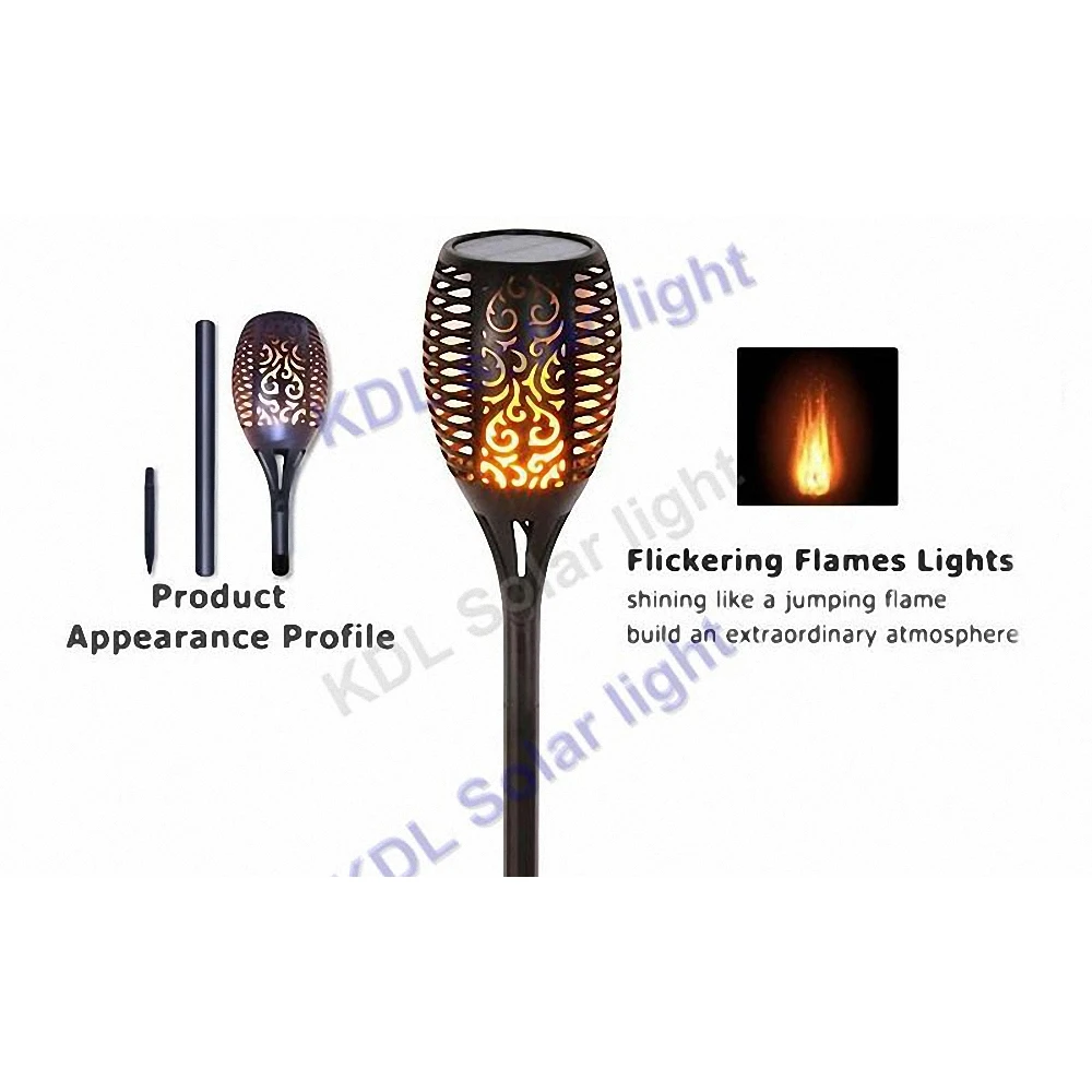 

Solar 96LED Lawn Dancing flame Torch Lights radar 3 working mode Solar Outdoor garden Lamp camp street breathing wall waterproof