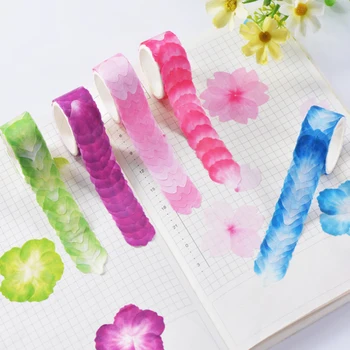 

Romantic Rose Sakura Flower Design Masking Tape Album Decor Washi Tape Stick Label