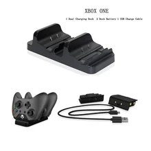 DUBAZ For Xbox One Wireless Controller Gamepad Chargeable Batteries with 1 Dual Charging Dock  2 Dock Battery 1 USB Charge Cable