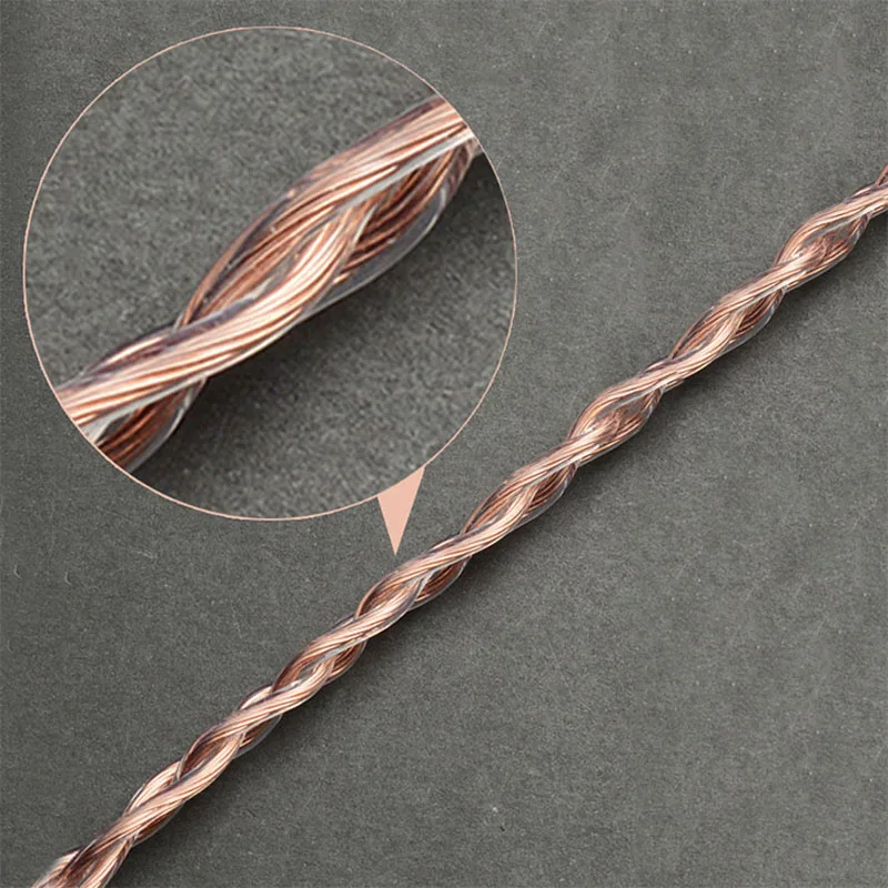 OKCSC Audio Cable Male to Male 3.5mm plug plated 12-core 24K Gold Earphone Accessary suit for Smartphone Amplifier Mp3 MP4