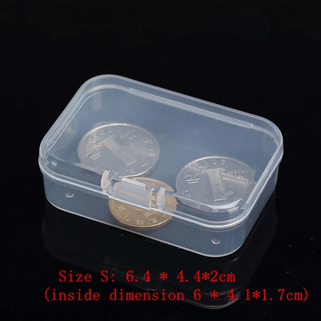 Caja de almacenamiento de plástico rectangular, 10 piezas, 5,5 cm, PP,  transparente, pequeña, paquete de cajas, piezas de bricolaje, Material,  suministros de accesorios - AliExpress