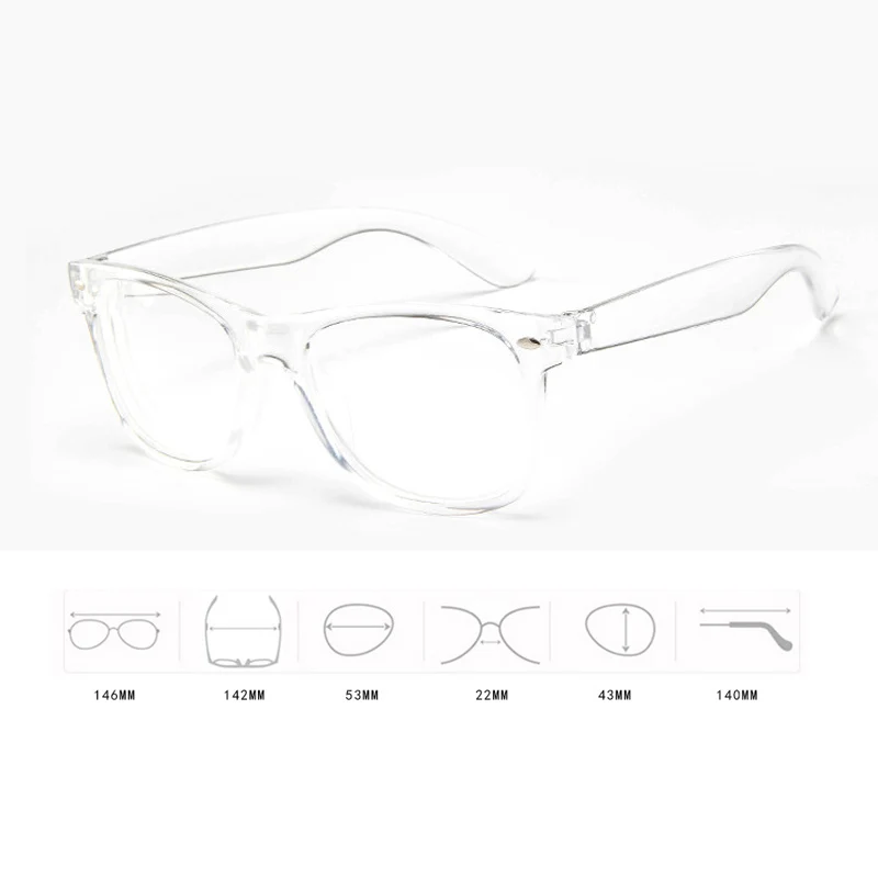 Zilead прозрачные готовые близорукие очки для близорукости прозрачные очки близорукие для женщин и мужчин с диоптрией-1,0-1,5-2. 0.-4,0