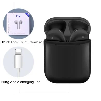 

Intelligent Touch i12 tws 5.0 earphone Open cover pop-up bluetooth headset wireless two-ear call Head Phones ecouteur