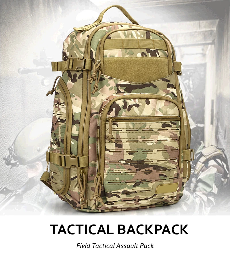Открытый Тактический Рюкзак MOLLE 1-2 день армейский Военный спасательный баг сумка рюкзак штурмовой пакет для кемпинга пешего туризма треккинга