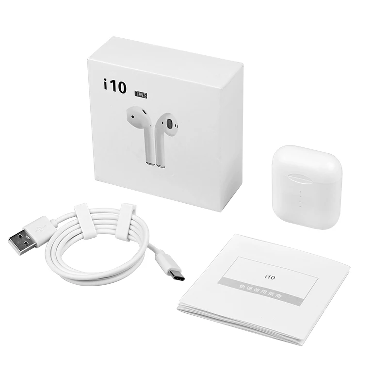 

i10 tws Bluetooth Earphones Wireless Bluetooth 5.0 Earbuds Touch control for IPhone Xiaomi Mobile Android Phones