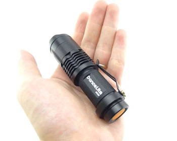 

100pc Black SK68 XPE Q5 3-MODE Portable Mini Flashlight Pocket Lamp Small Power Lantern (AA/14500)