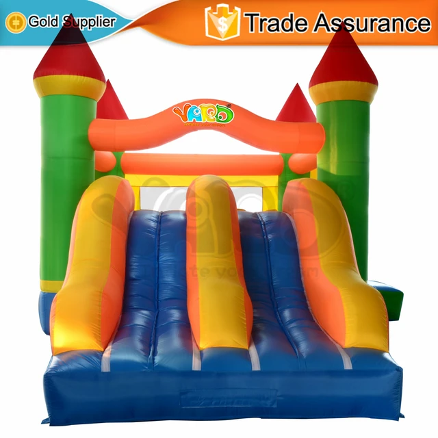 Cheap YARD Outdoor Party Inflatable Toys Jumping Castle Trampoline with Dual Slide Bounce House for Kids Gift