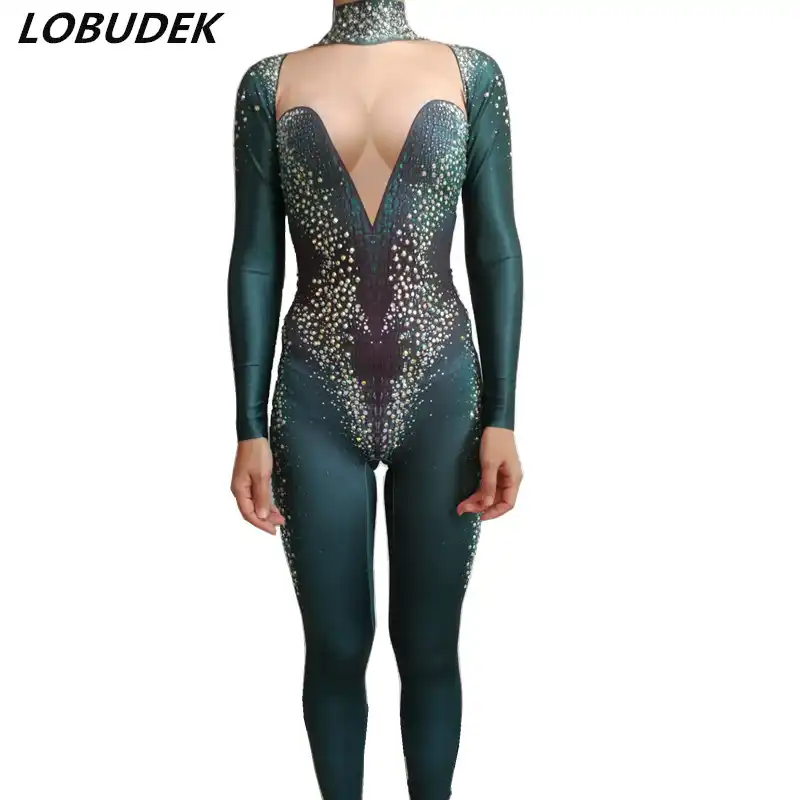 dark green bodysuit