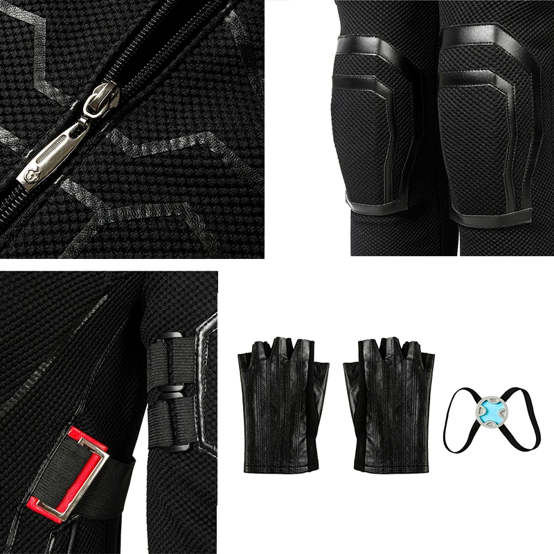 Avengers 4 Endgame Cosplay Black Widow Natasha Romanoff Costume Jumpsuit Halloween Women Adults Outfit with Shoes Custom Made Avengers 4 Endgame Cosplay Black Widow Natasha Romanoff Costume Jumpsuit Halloween Women Adults Outfit with Shoes Custom Made