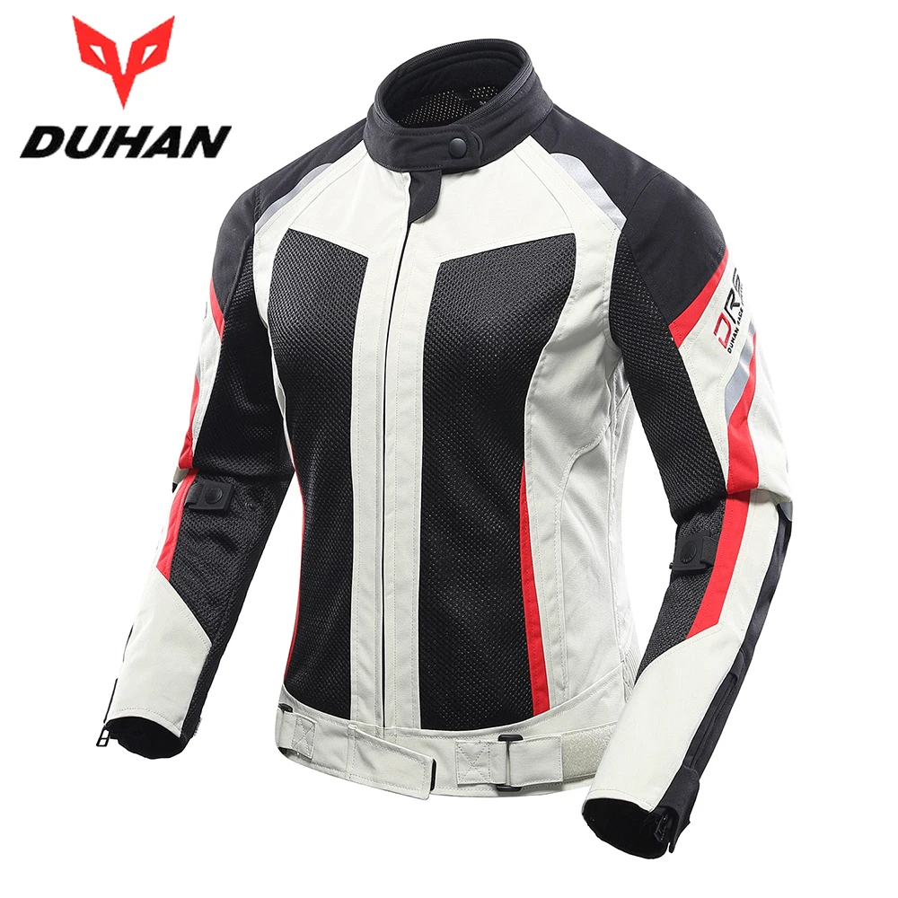 DUHAN, Женская мотоциклетная куртка, мотоциклетные штаны, костюм, куртка, мото, дышащая сетка, для прогулок, для мотоцикла, комплект одежды, защитное снаряжение