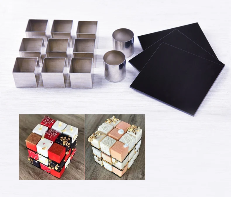 Новый набор из нержавеющей стали Rubik благородный вкус инструменты для торта
