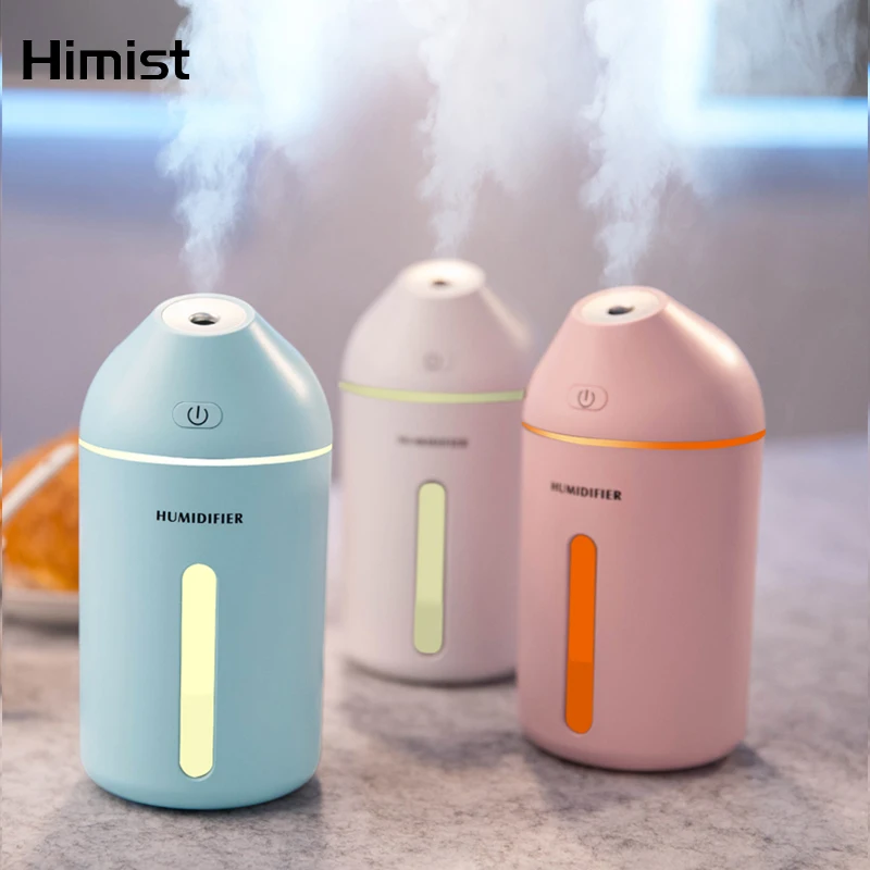 

Large Capacity Air Humidifier Ultrasonic USB Car Humidifiers 320ML Air Purifier Mini Aroma Mist Maker For Home Office