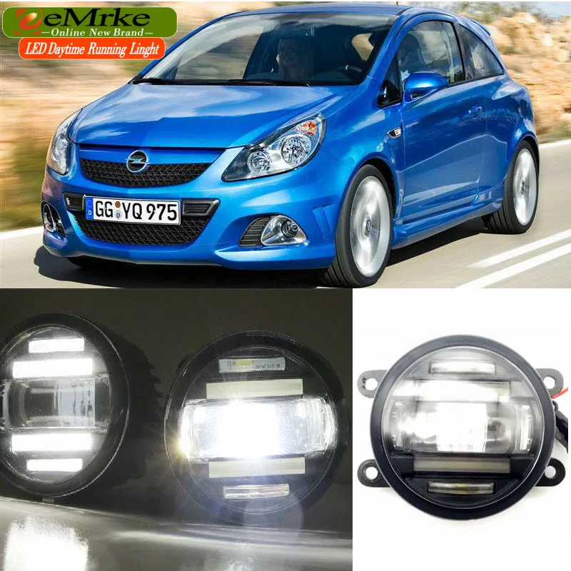 EeMrke стайлинга автомобилей для Opel Vauxhall Astra Corsa D OPC 2007 2011 2 в 1 светодиодный фонарь