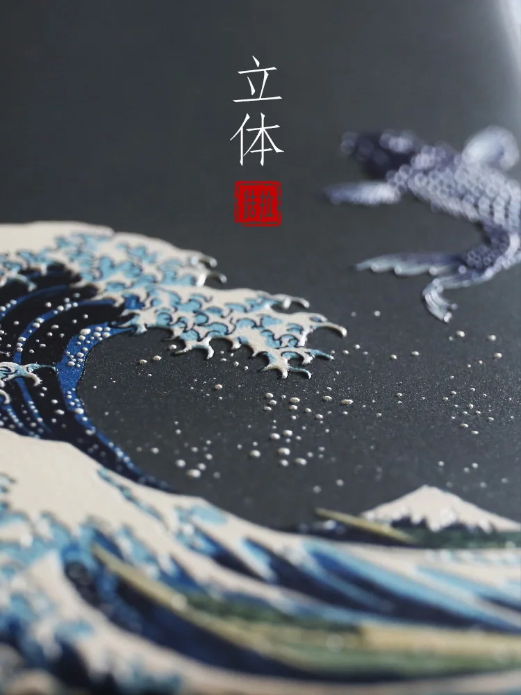 Best Great Emboss Phone case For Iphone XS MAX XS XR X 11 PRO MAX cover Kanagawa Waves Carp Cranes 3D Giant relief case FOR 7 8 PLUS