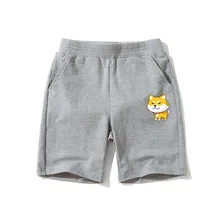 Детские шорты с милым щенком детские штаны с изображением Сиба ину и Хаски летние короткие штаны для маленьких мальчиков и девочек детские модные шорты с рисунками