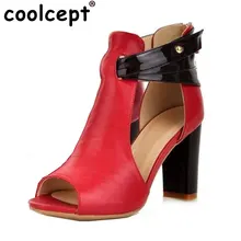 Taille 32-43 Femmes de Gladiateur En Cuir Véritable À Talons Hauts Sandales Plate-Forme Sexy Lady Réel Naturel En Cuir À Talons Hauts Sandales chaussures R233