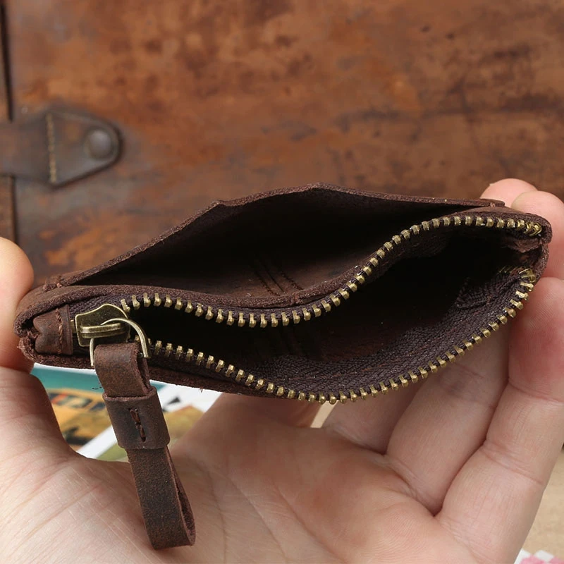 Kweco Vader Genuine Leather Wallet Women 2018 New Arrvial Crazy Horse Leather Men Wallet Mini Coin Purse Credit Card Holder