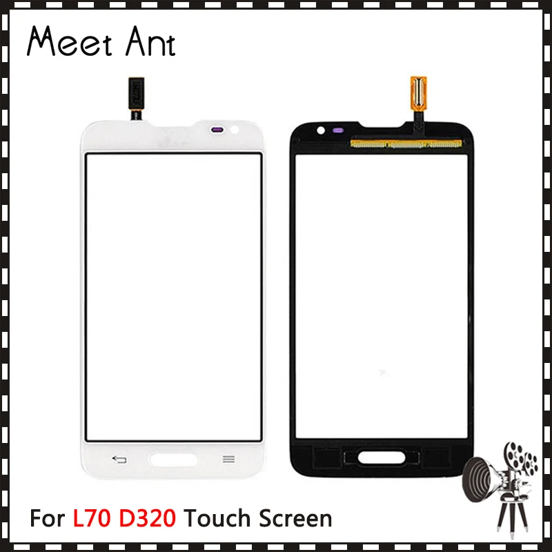 

High Quality 4.5" For LG L70 D320 and L70 D325 Touch Screen Digitizer Sensor Outer Front Glass Lens Panel Black White
