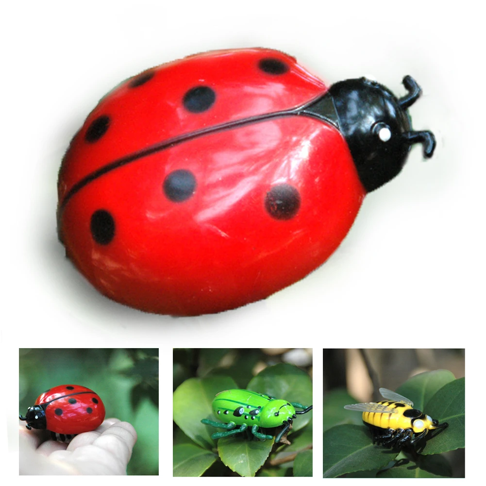 

Baby Kid Play Trick Cicada Plastic Mini Animal Vibration Scary Prank Toy Creepy Random Color