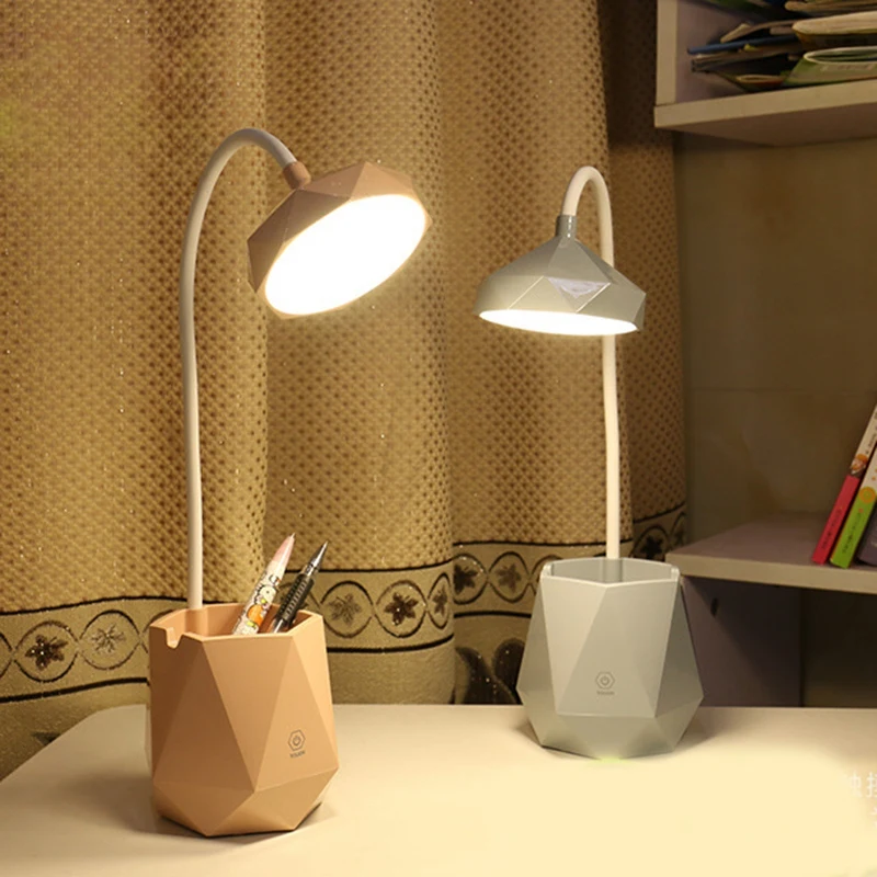 Светодиодная настольная лампа с подсветкой для глаз настольные лампы с регулируемой яркостью лампа для офиса, заряжающаяся от usb-дисплея