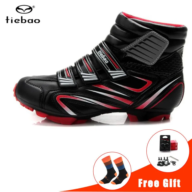 

TIEBAO winter Cycling Shoes men sapatilha ciclismo MTB Non-Slip TPU Sole Bike Shoes Men Wear-Resisting Bicycle Self-Lock Shoes
