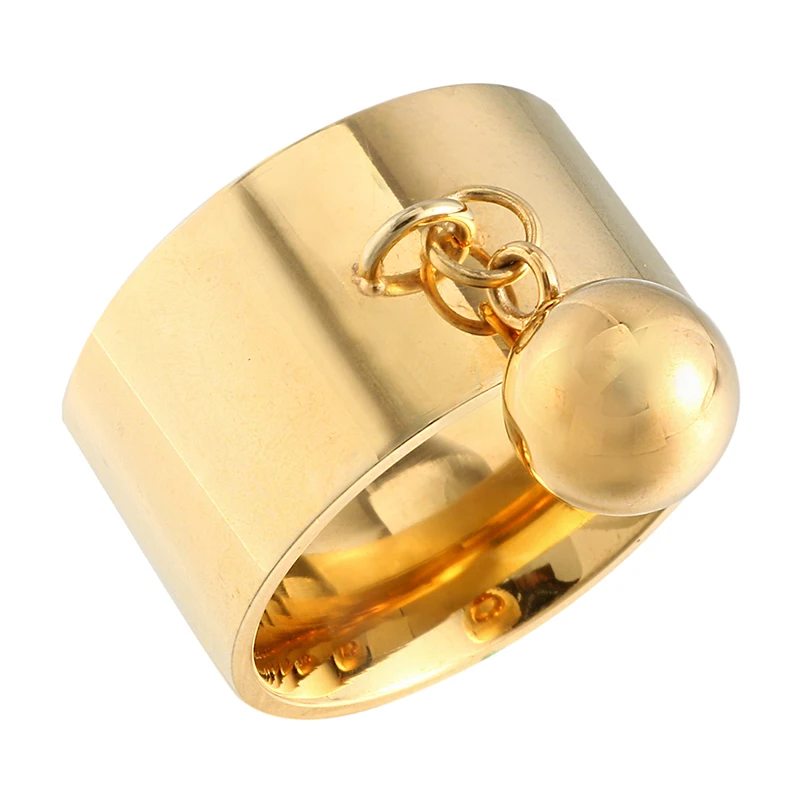 Модные брендовые Ювелирные Изделия Bague Femme круглая бирка кольца из нержавеющей