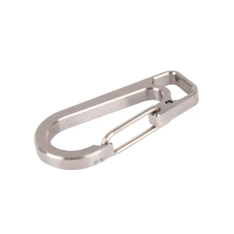 EDC Titanium Alloy Carabiner Snap Spring Clips Outdoor Hook Camping Hiking Survival Keychain