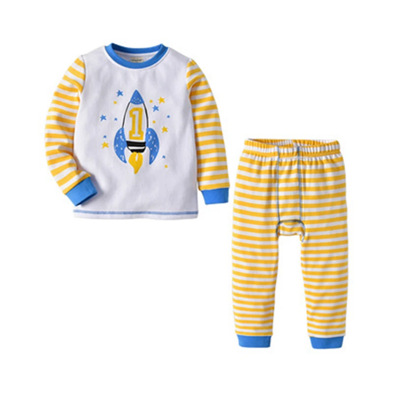 

BAOZIWO 2019 Children Long Sleeve Model Suit Cotton Set Boy Long Sleeve Two Pieces Suit Kid Children Set