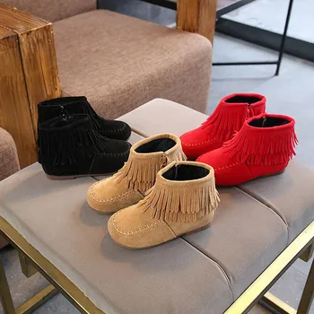 

Baby Girl Boys Shoes Fashion Warm Winter Tassel Martin Snow Boots Rubber Sole Child Casual Baby Shoes for Baby 18Oct17