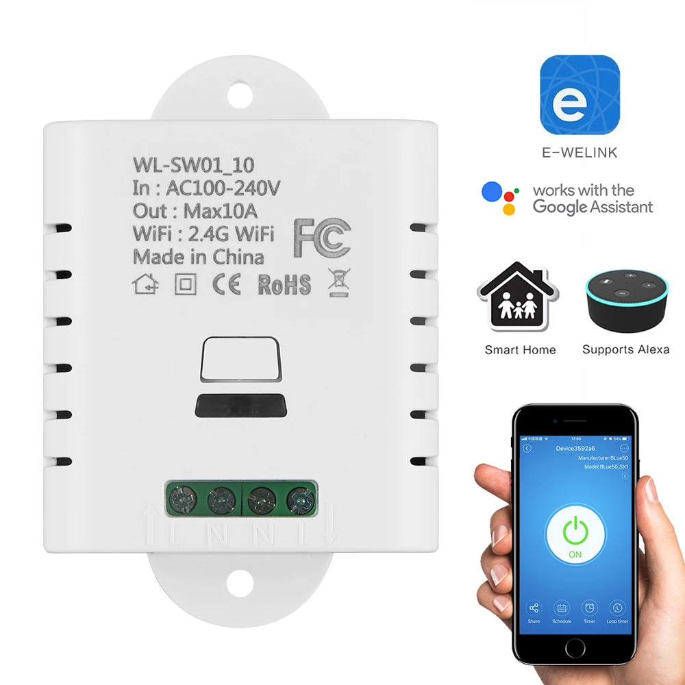 Wifi переключатель универсальный мобильный телефон приложение удаленный Wifi беспроводной пульт дистанционного управления время розетка переключатель умный дом Android IOS