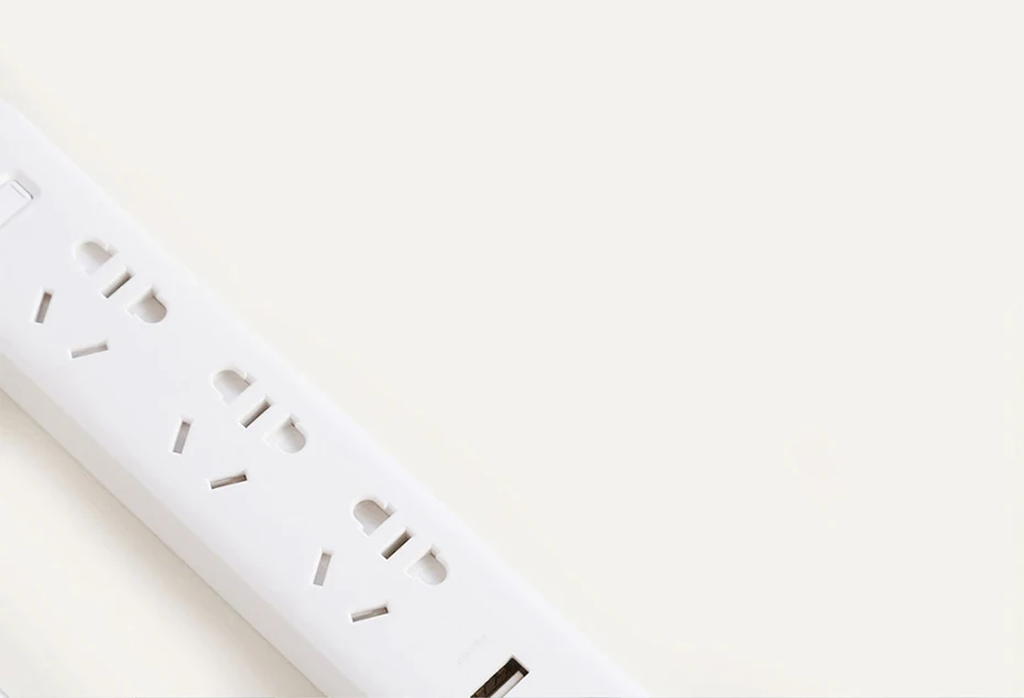 Xiaomi power strip с 3 USB удлинитель Разъем многофункциональная Быстрая зарядка силовая полоса 10A 250V 2500W