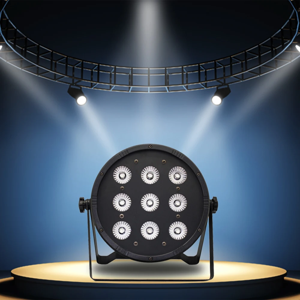 

120W 9LED 8CHS RGBW Dimmable 4Colors New Professional Light Stage Effect Lamp Support DMX-512 Sound Activated Strobe